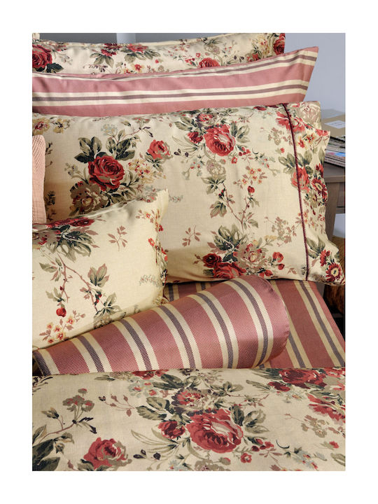 Down Town Home Παπλωματοθήκη Βαμβακερή Υπέρδιπλη 235x245 Antique Flower