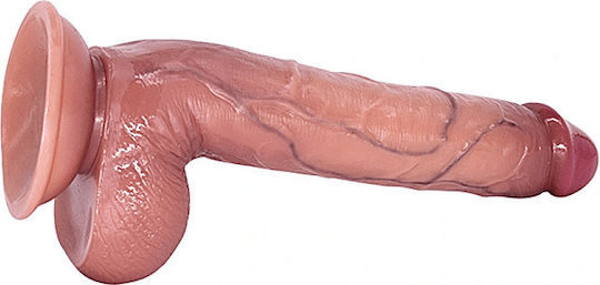 Smd Neon Grande Premium Realistic Dildo 27cm Realistic Penis Replica With Scrotum Suction Cup Caramel
