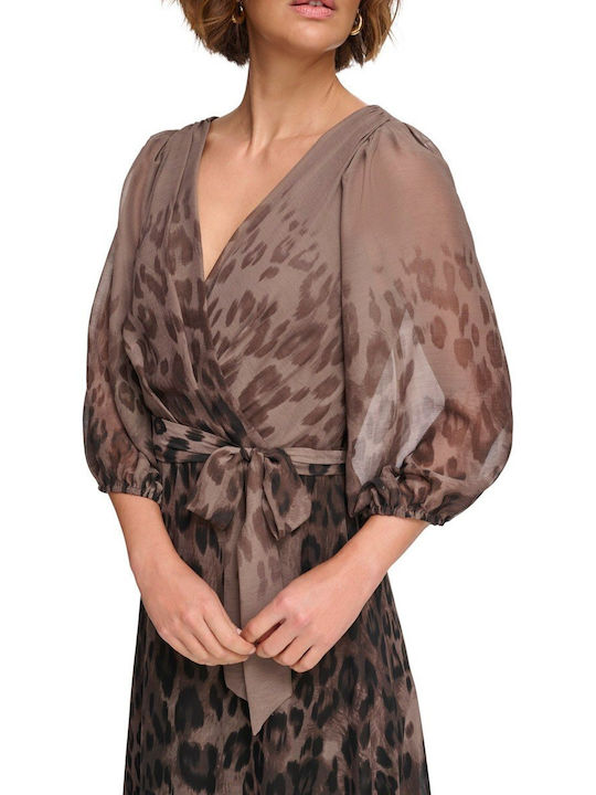 Wrap Dress Brown DD3GI70A BNM