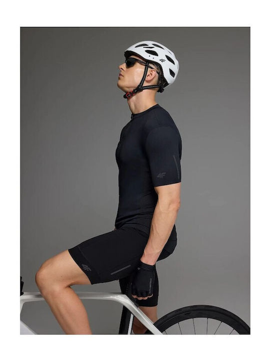 4F Cycling Men's Short Sleeve Road Bike Jersey Black