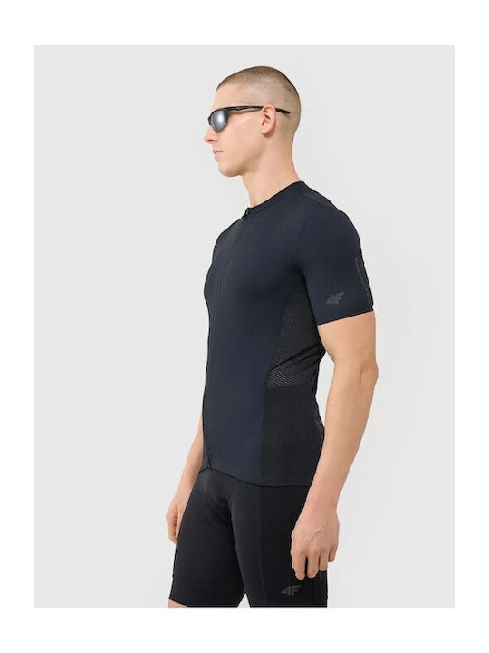 4F Cycling Men's Short Sleeve Road Bike Jersey Black