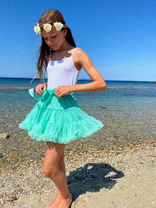 Kids Skirt Tulle Tulle Green