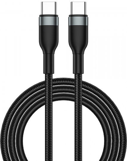 Wiwu USB 2.0 Cable USB-C Male - USB-C 100W PD Black 1.2m
