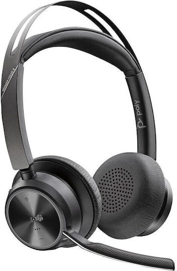 Poly Voyager Focus 2 USB-C On Ear Multimedia Ακουστικά με μικρόφωνο