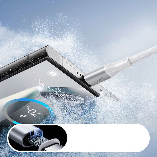 Joyroom Series USB 2.0 Cable USB-C male - USB-A 30W PD Λευκό 2m