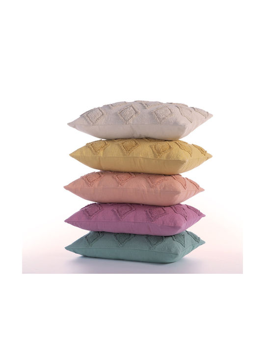 Nef-Nef Homeware Josh Sofa Cushion From 100% Cotton Yellow 33x55cm