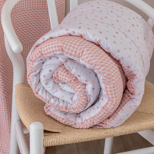 Palamaiki Set Duvet Crib Cotton Bon Bon Pink 110x150cm
