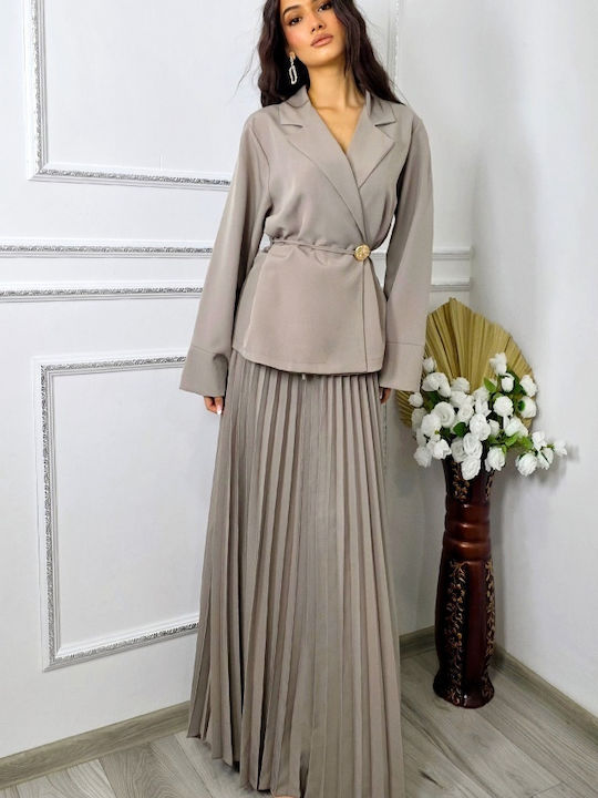 Set mit Maxi Rock Grey