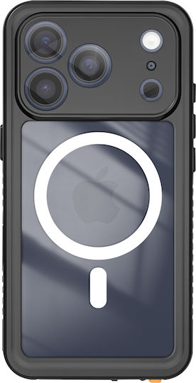 Redpepper Калъф за iPhone 17 Pro Max IP68 Водоустойчив Удароустойчив 2м Включен Връзка Черен