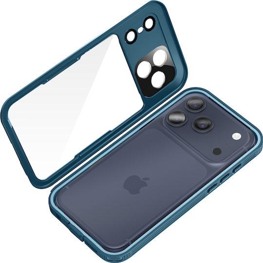 Shellbox Case Iphone 17 Pro Ip68 Waterproof Shockproof 2m Included Lanyard Blue Green
