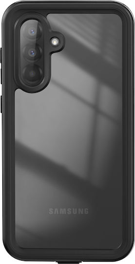 Redpepper Wasserdichte Handyhülle Samsung Galaxy A56 Ip68 Stoßfest Integriertes Lanyard Schwarz