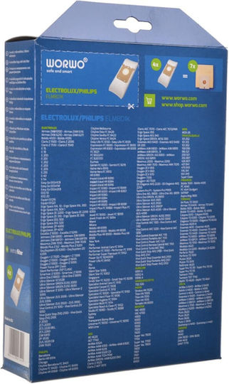S-bag Staubsaugerbeutel 12Stück Kompatibel mit Staubsauger Electrolux / Philips / AEG / Universal