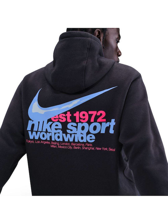 Nike Hoodie Φούτερ Cave Purple με Κουκούλα