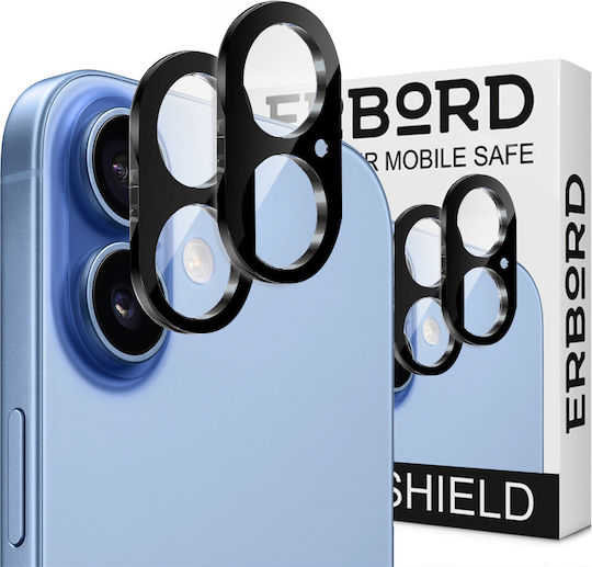 2x Gehärtetes Glas Erbord Nişida für iPhone 17 Schwarz