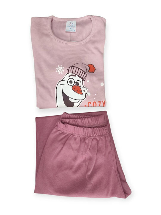 Natura Kids' Pajamas Powder Pink