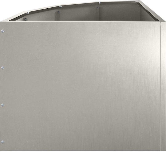 vidaXL Pot Metallic Silver 45x45x35cm.