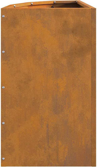 vidaXL Саксия Метал Sk Rusty 30x30x50см.