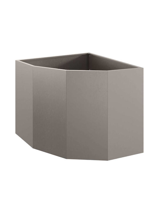 vidaXL Γλάστρα Μεταλλική Σκ Rusty 60x60x50εκ.