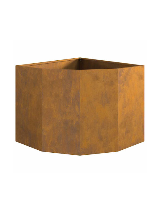 vidaXL Γλάστρα Μεταλλική Σκ Rusty 60x60x50εκ.