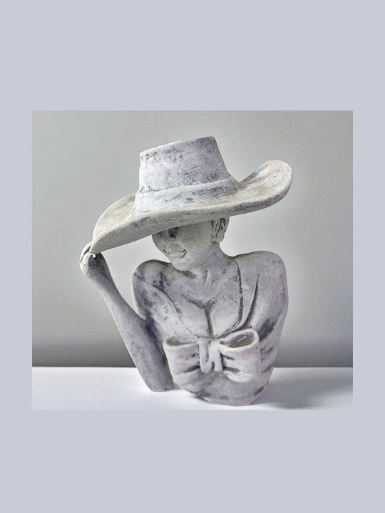 Venus Lady Vase M 21cm Vintage Gray