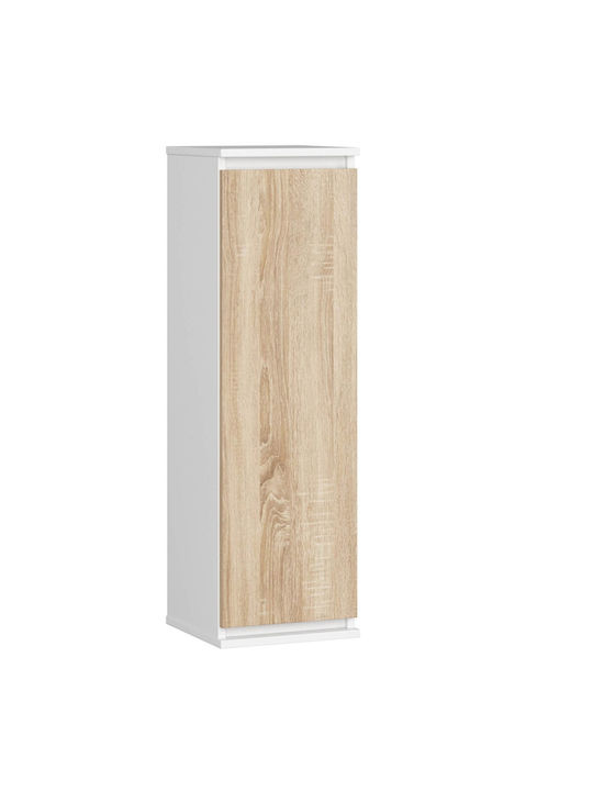 Dulap Pandantiv Pentru Sufragerie Din Placă Din Lemn Agregat Alb Sonoma Oak 30x30x99cm