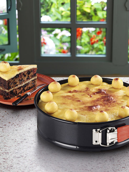Le Creuset Formă de Patiserie pentru Chec Rotund din Silicon cu Bază Detașabilă 24x24x7buc 1buc