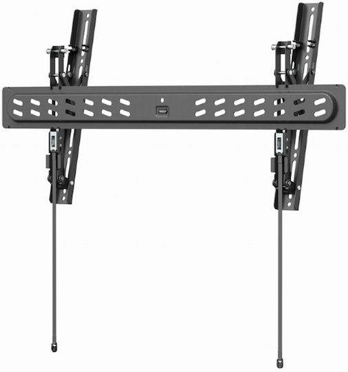 Gembird WM-95T-PRO-01 Βάση Τηλεόρασης Τοίχου έως 95" και 60kg Ασημί