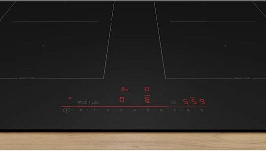 Bosch Serie 6 Smart Induction Cooktop Autonomous with Child Lock Function 59.2x52.2εκ.