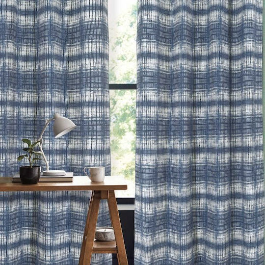 Das Home Vorhang mit Grommets 2117 Blau 140x260cm