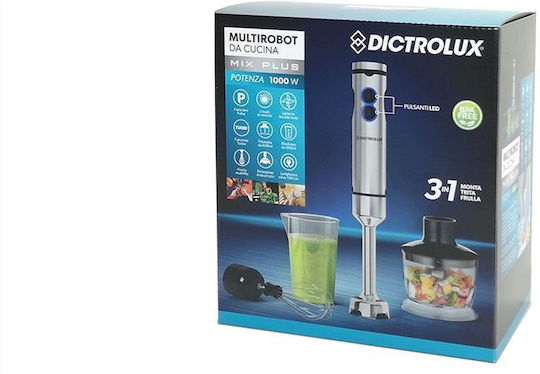 DictroLux DictroLux Hand Blender with Inox Rod 1000W Silver