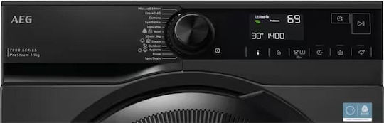 AEG Πλυντήριο Ρούχων 9kg 1400 Στροφών Ασημί LFR73944E