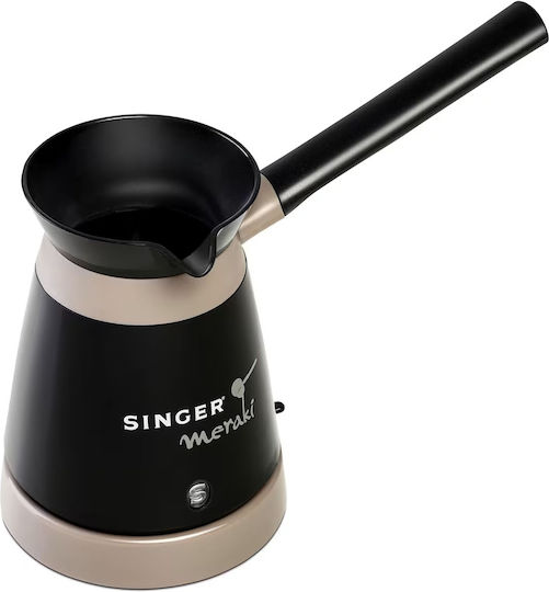 Singer Meraki Electric Greek Coffee Pot 800W with Capacity 330ml Black