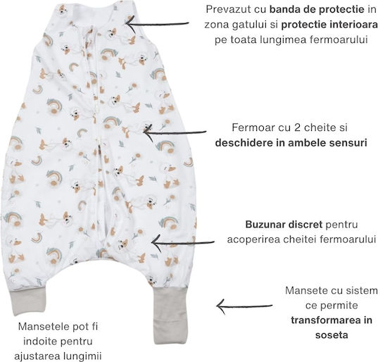 Kidizi Sac De Dormit Pentru Bebeluși Vara Ducky