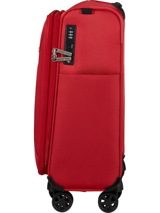 Samsonite Base Breeze Куфар За Пътуване Кабинен Червен С 4 Колела