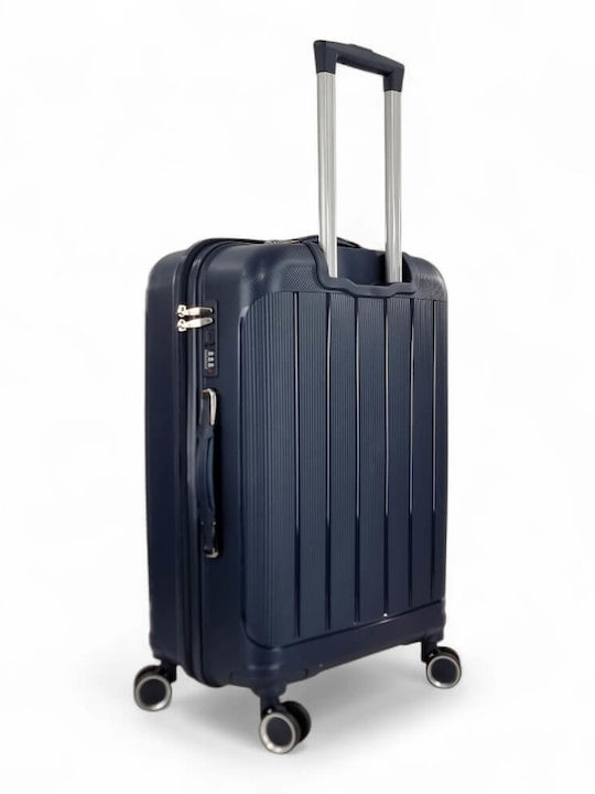 R&J Hart Gepäck Blau mit 4 Räder