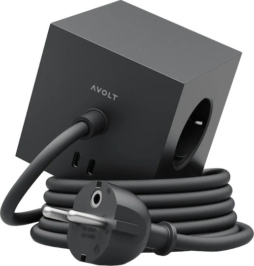 AVOLT PowerCube 3 Θέσεων με USB-C και Καλώδιο 3m