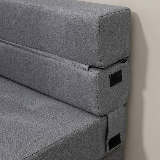 Vielseitiger Sitzsack Pouf Dunkelgrau 70x70x61cm