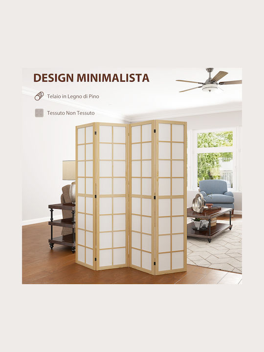 HomCom Decorative Room Divider made of Canvas 160x170cm