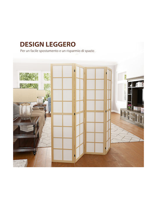 HomCom Decorative Room Divider made of Canvas 160x170cm