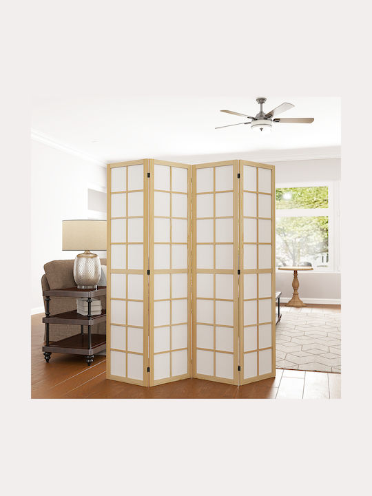 HomCom Decorative Room Divider made of Canvas 160x170cm