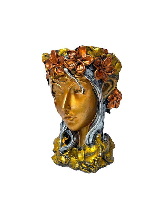 Velve Vază Decorativă Ceramică Gri 33x18x33cm 1buc