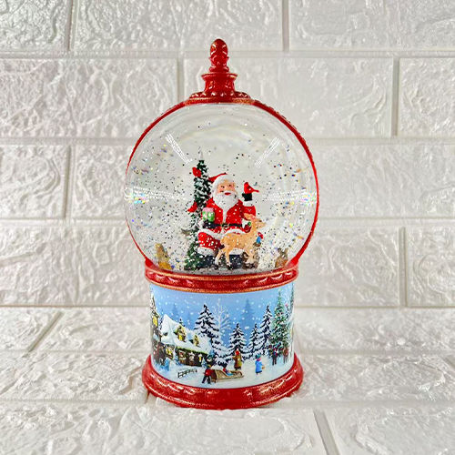 Decorative Christmas Snowball Illuminated 14x14x22cm