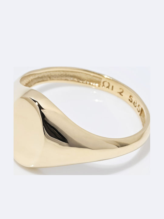 Lunaorocreations Damen Chevalier Ring 14k Gelb Gold