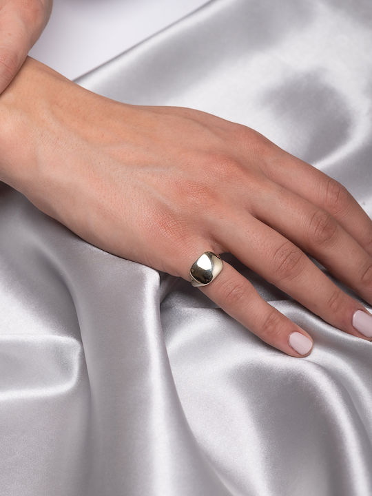 Lunaorocreations Damen Chevalier Ring 14k Gelb Gold