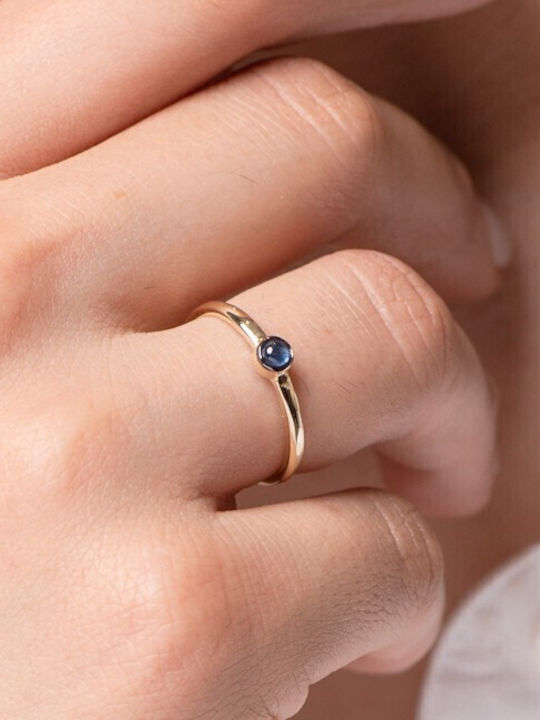 Lunaorocreations Women's Sapphire Yellow Gold 14K Ring Lunaorocreations Women's Sapphire Yellow Gold 14K Ring