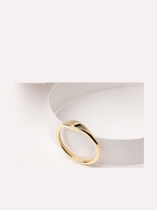 Lunaorocreations Damen Chevalier Ringe 14 Karat Gelb Gold Minimal