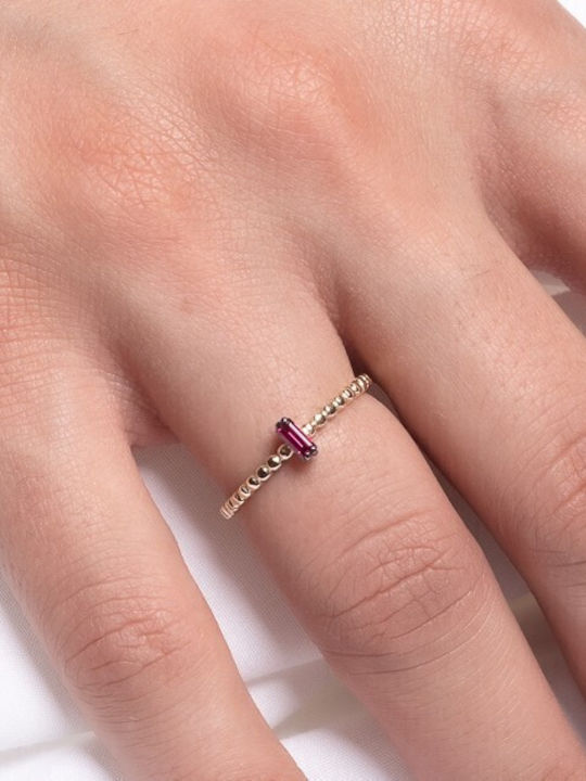 Lunaorocreations Women's Ruby Yellow Gold Ring