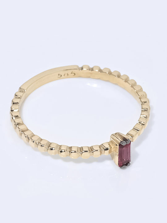 Lunaorocreations Women's Ruby Yellow Gold Ring