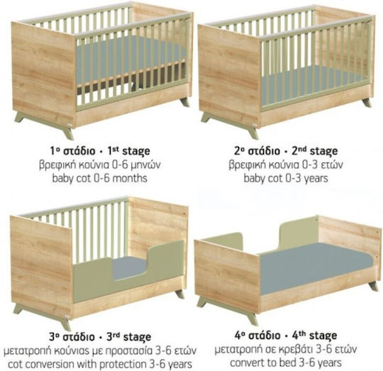 Casababy Комплекти бебешки мебели с Креват, Комод и Гардероб