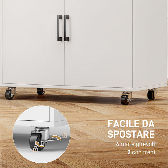 HomCom HomCom Steam Ironing Board 125x43.5x102.5cm